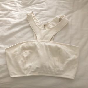 White crop top